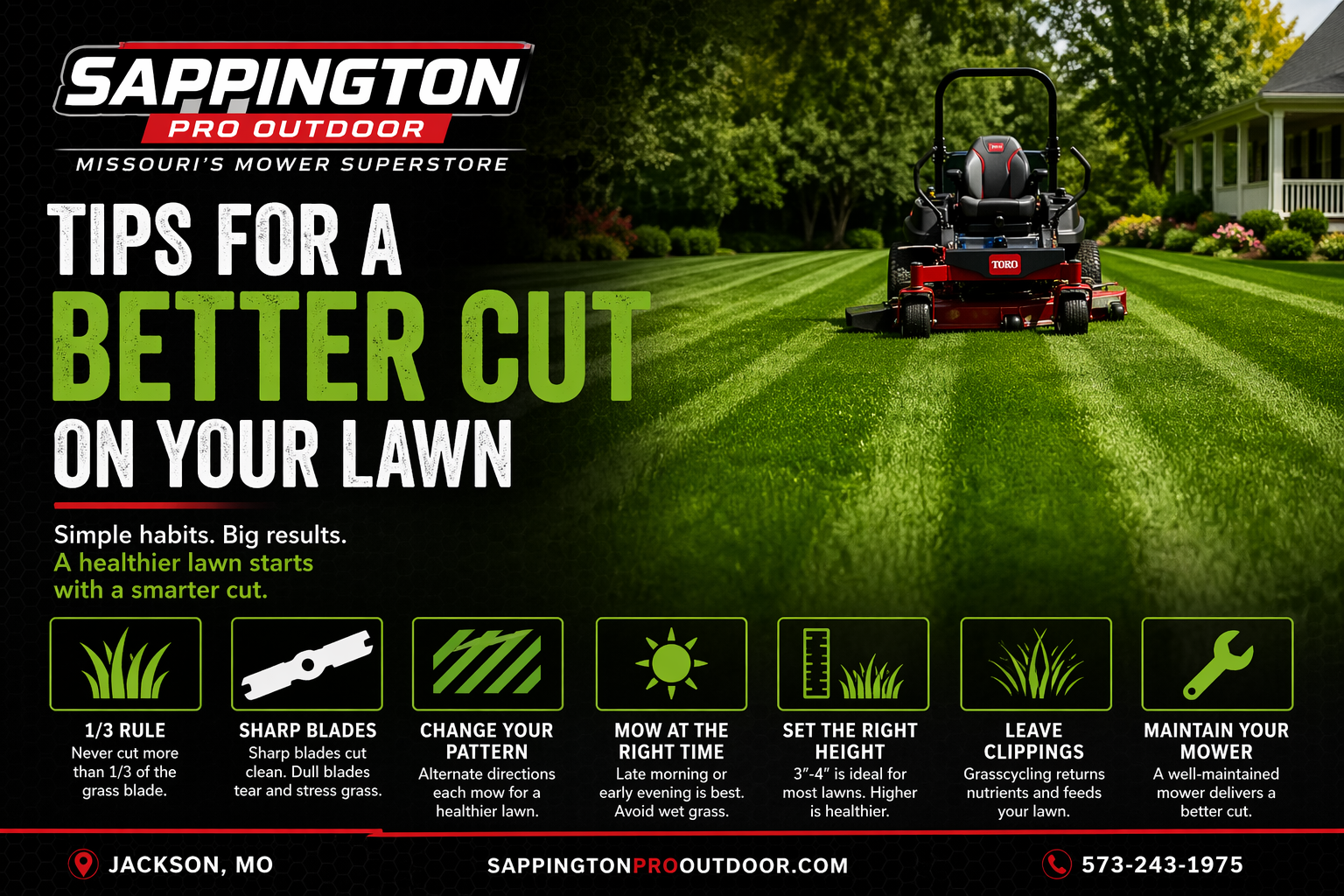 Read more about the article 🌱 Lawn Mowing Tips for a Better Cut (Pro Results Without Pro Headaches)