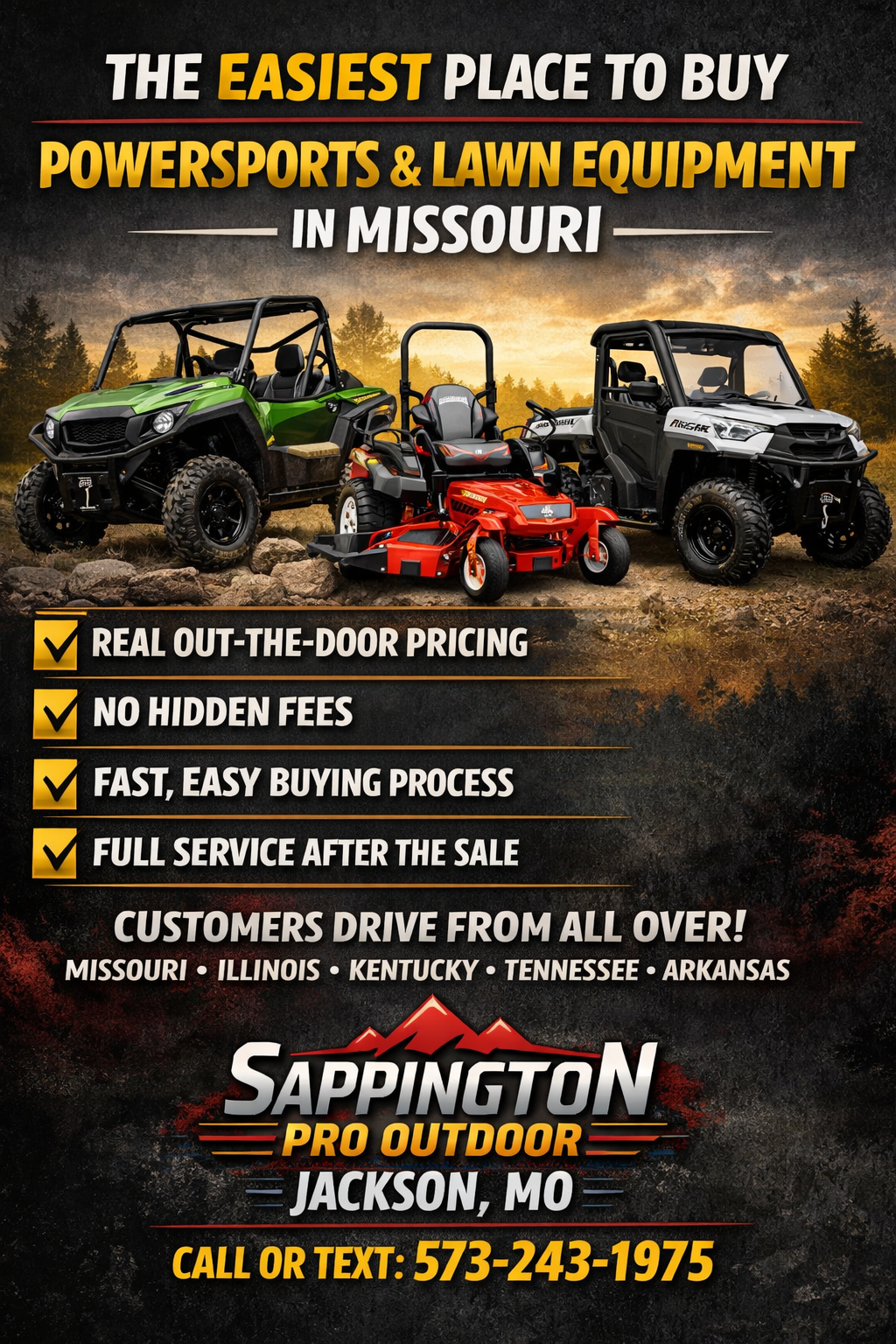Read more about the article The Easiest Place to Buy Powersports & Lawn Equipment in Missouri