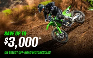Read more about the article Kawasaki Save Up To $3,000* on Select Off-Road Motorcycles